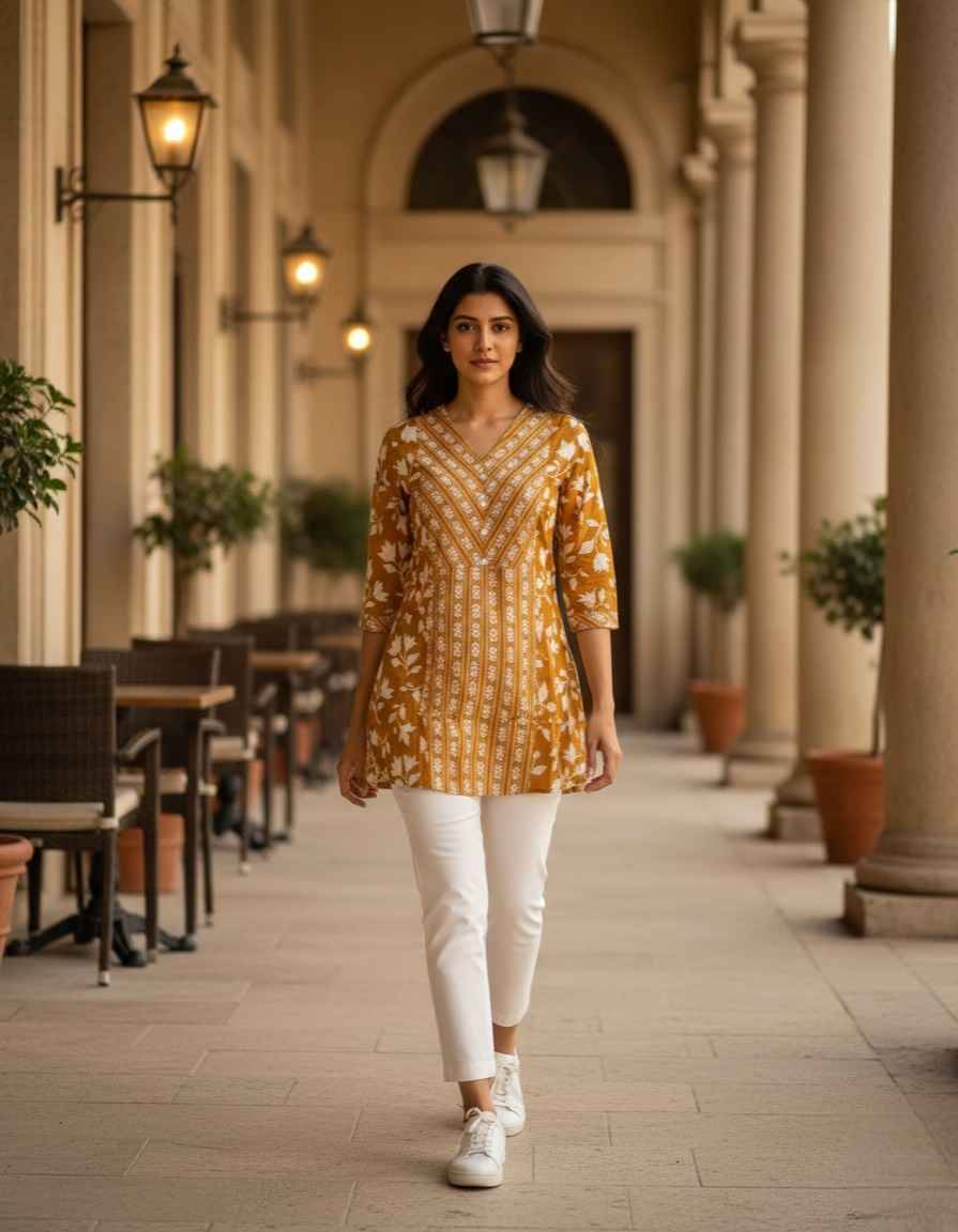 Tunic Top By Lycy Designer Ethnic Wear Collection Cotton Tops At Wholesale Price